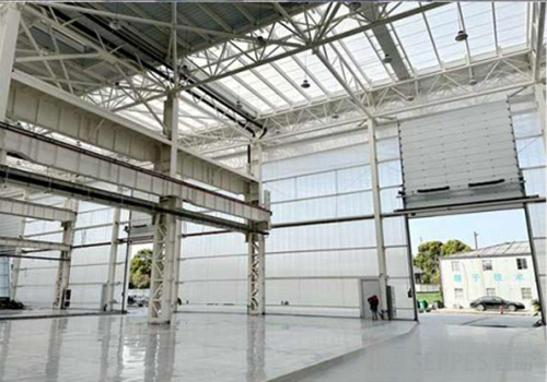 上汽集团安装西朗钢制保温提升门