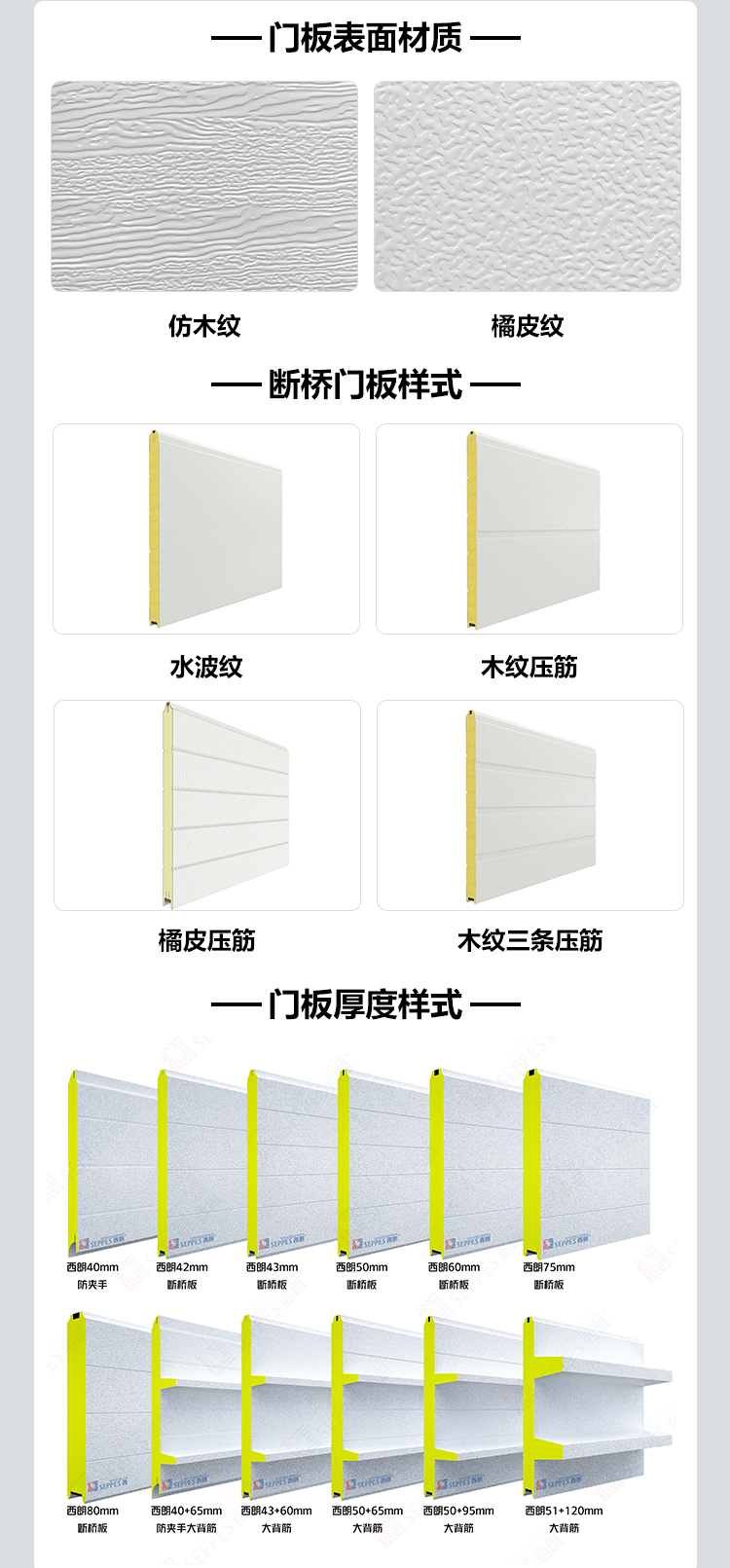 消防车库滑升门门板材质图片